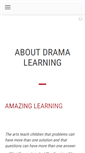 Mobile Screenshot of dramalearning.com